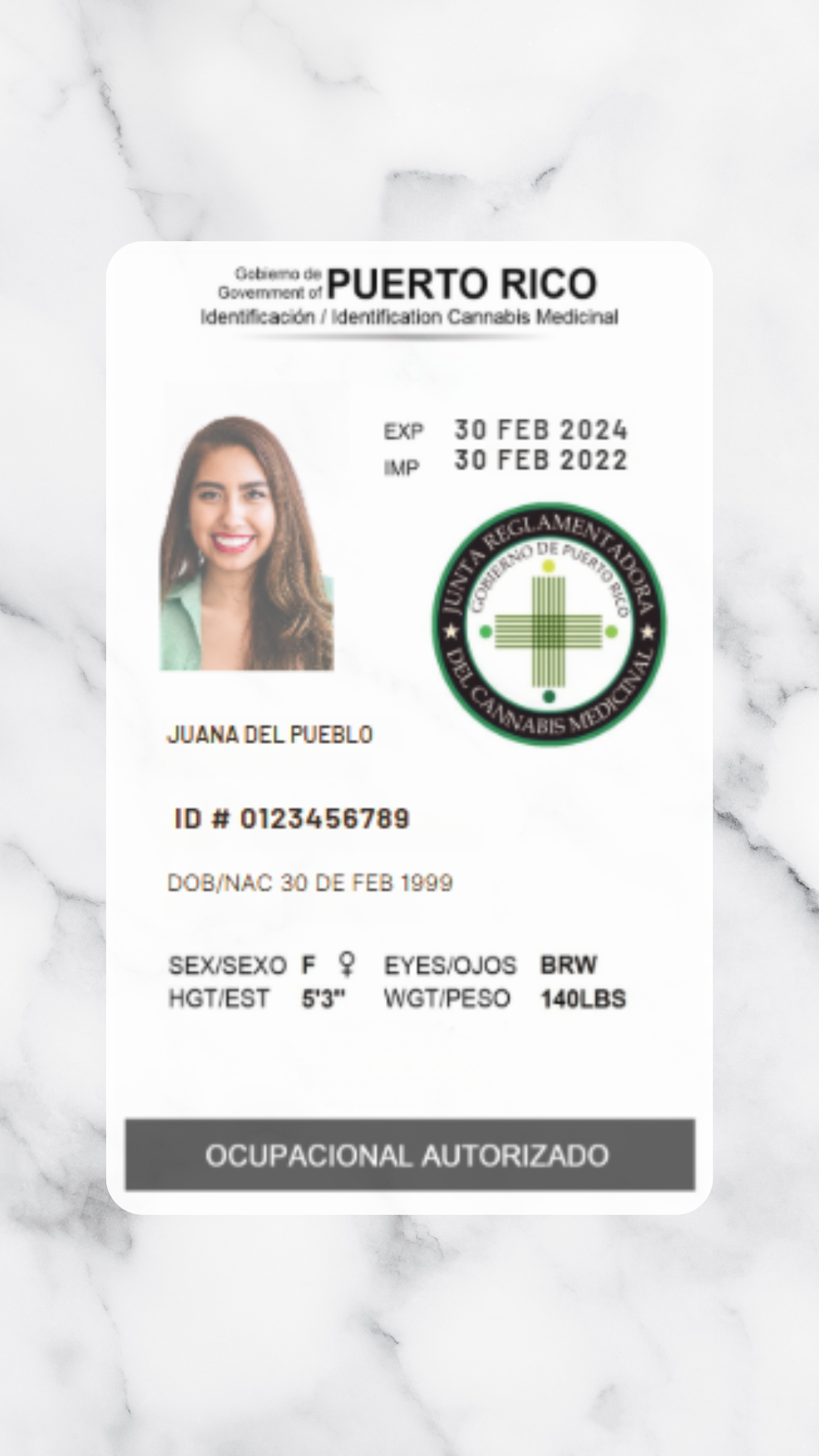 Licencia Ocupacional - Credencial de Empleado en Tarjeta PVC